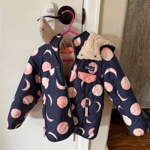Patagonia Kids' Puffer Jacket in Navy and Pink